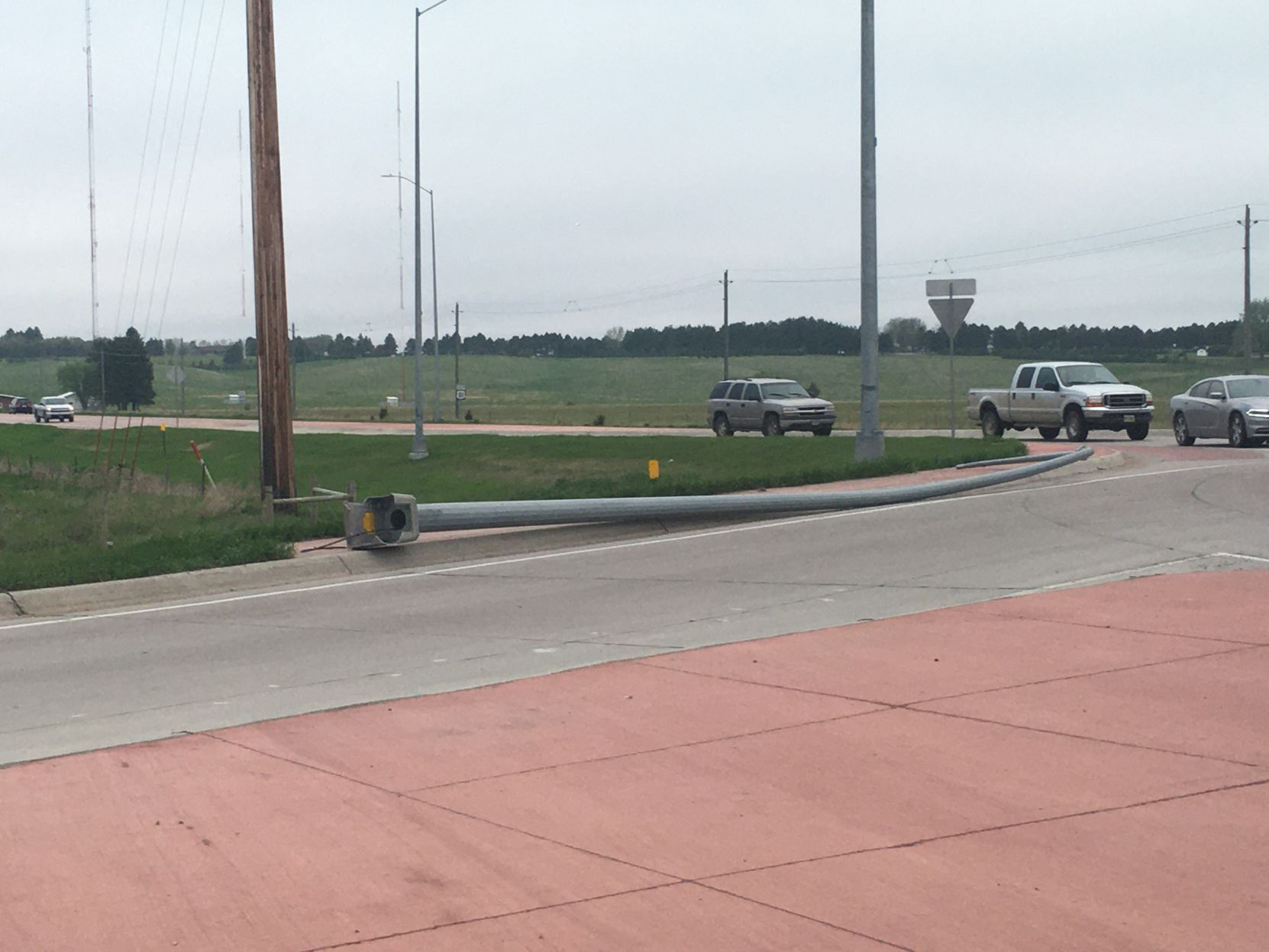 Light Pole at 20th Avenue and South Highway 81